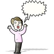 cartoon shrieking man N4
