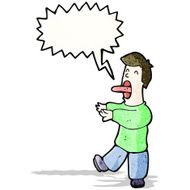 cartoon hynotized man