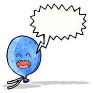 talking balloon cartoon character