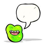 cartoon talking halloween lips