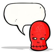 cartoon talking skull N4