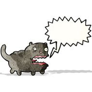cartoon black cat N18