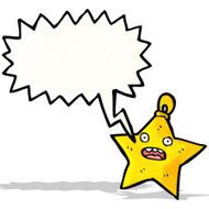 crazy shouting star christmas decoration