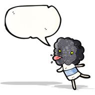 cartoon little thunderhead cloud creature