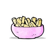 cartoon bowl of chips