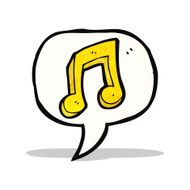 cartoon musical note