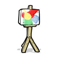 cartoon artist canvas