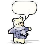 polar bear teddy cartoon N2