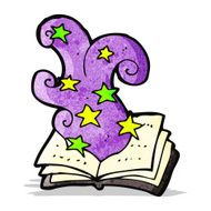 cartoon magic spell book N15