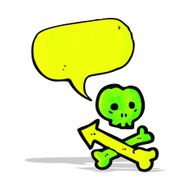 talking skull and crossbones symbol