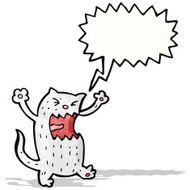 cartoon angry cat N3