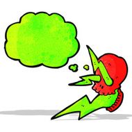 crazy electric skull cartoon N2