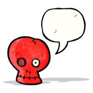 talking skull cartoon N3