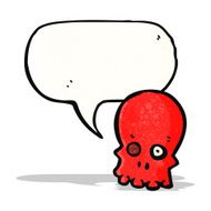 talking skull cartoon N4