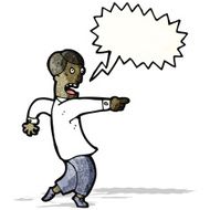 man pointing finger in accusation