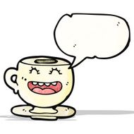 happy cup cartoon character