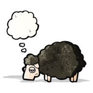 Black Sheep Cartoon N6