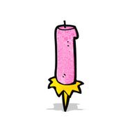 cartoon birthday cake candle N5