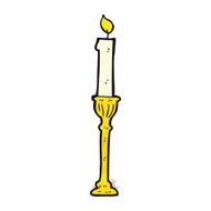 ornate candlestick cartoon