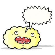 shouting cloud cartoon character N2
