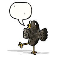 Cartoon Crow N10