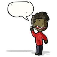 cartoon grinning boy N4