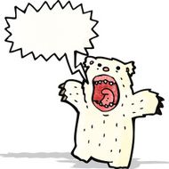 cartoon roaring bear N2