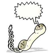 cartoon telephone receiver N5