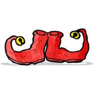 christmas curly shoes cartoon