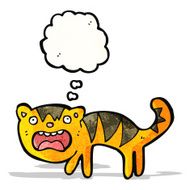 frightened tiger cartoon