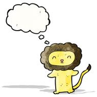 cartoon little lion