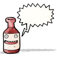 wine bottle cartoon character N2