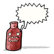 shocked wine bottle cartoon N4