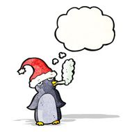 cartoon penguin smoking cigarette N2