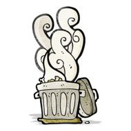 smelly old bin cartoon N4