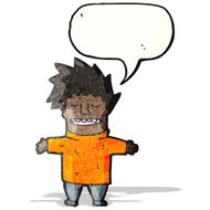 talking cartoon man