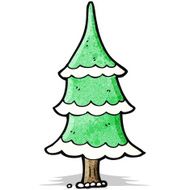 Cartoon Christmas Tree N42
