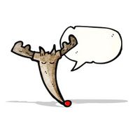 reindeer face cartoon