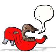 floating man talking