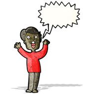 cartoon shrieking man N5