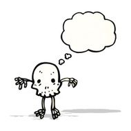 skull cartoon character N3