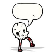 skull cartoon character N4