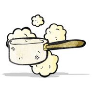 old kitchen pan cartoon