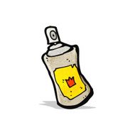 cartoon aerosol can N8