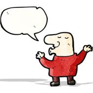 cartoon nosy man