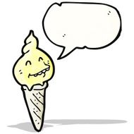 Cartoon Ice Cream Cone N56
