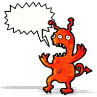 crazy alien cartoon character