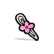 cartoon flower hair clip N2