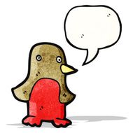 cartoon robin with speech bubble N57