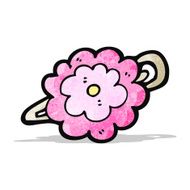 cartoon flower hair clip N3